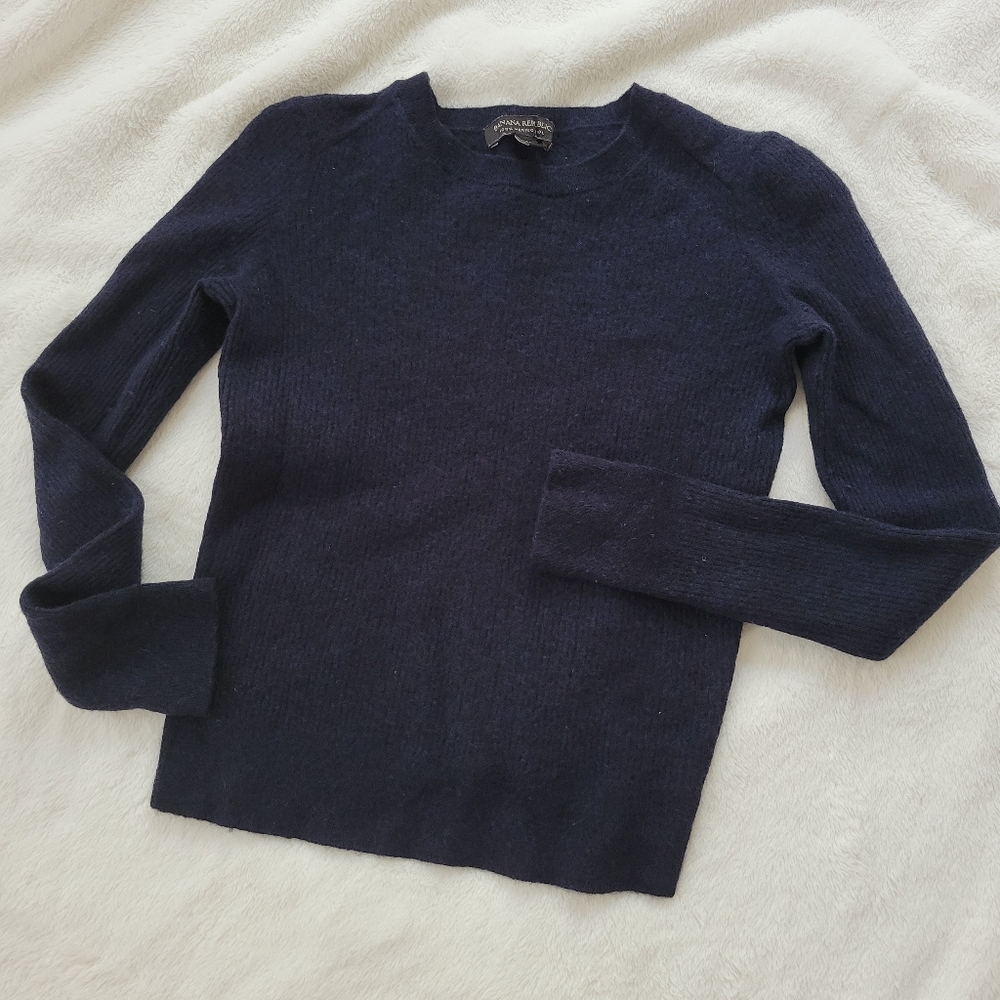 Banana Republic 100% Merino Wool Sweater Dark blue
